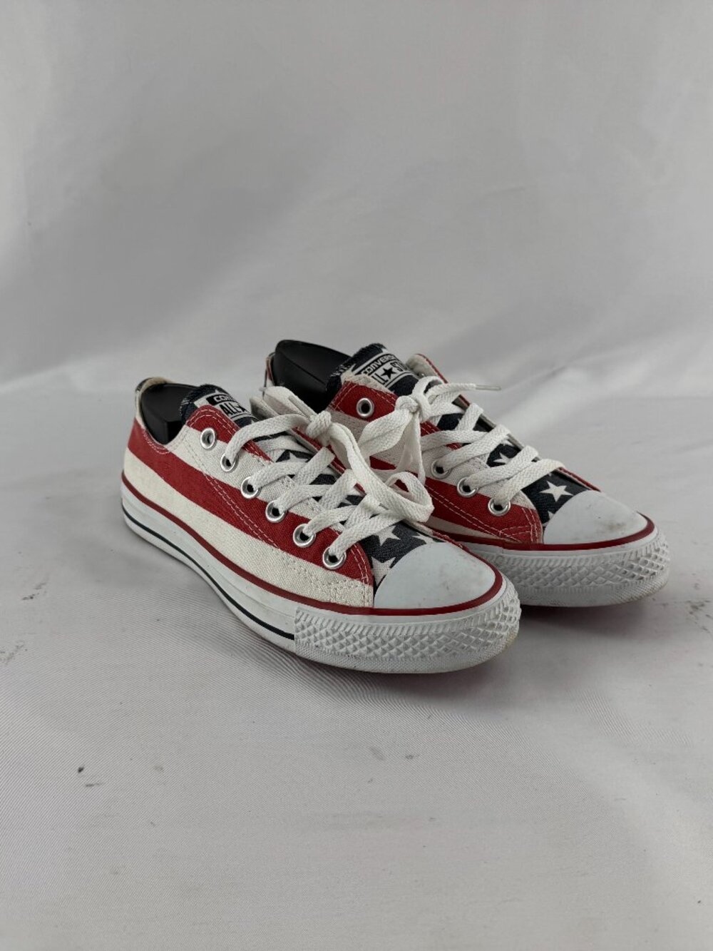 Converse All Star Low Top USA Flag Red White Blue Sneakers Men's 5 Women's 7